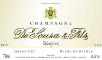 Champagne Grand Cru Reserve Blanc de Blancs, de Sousa